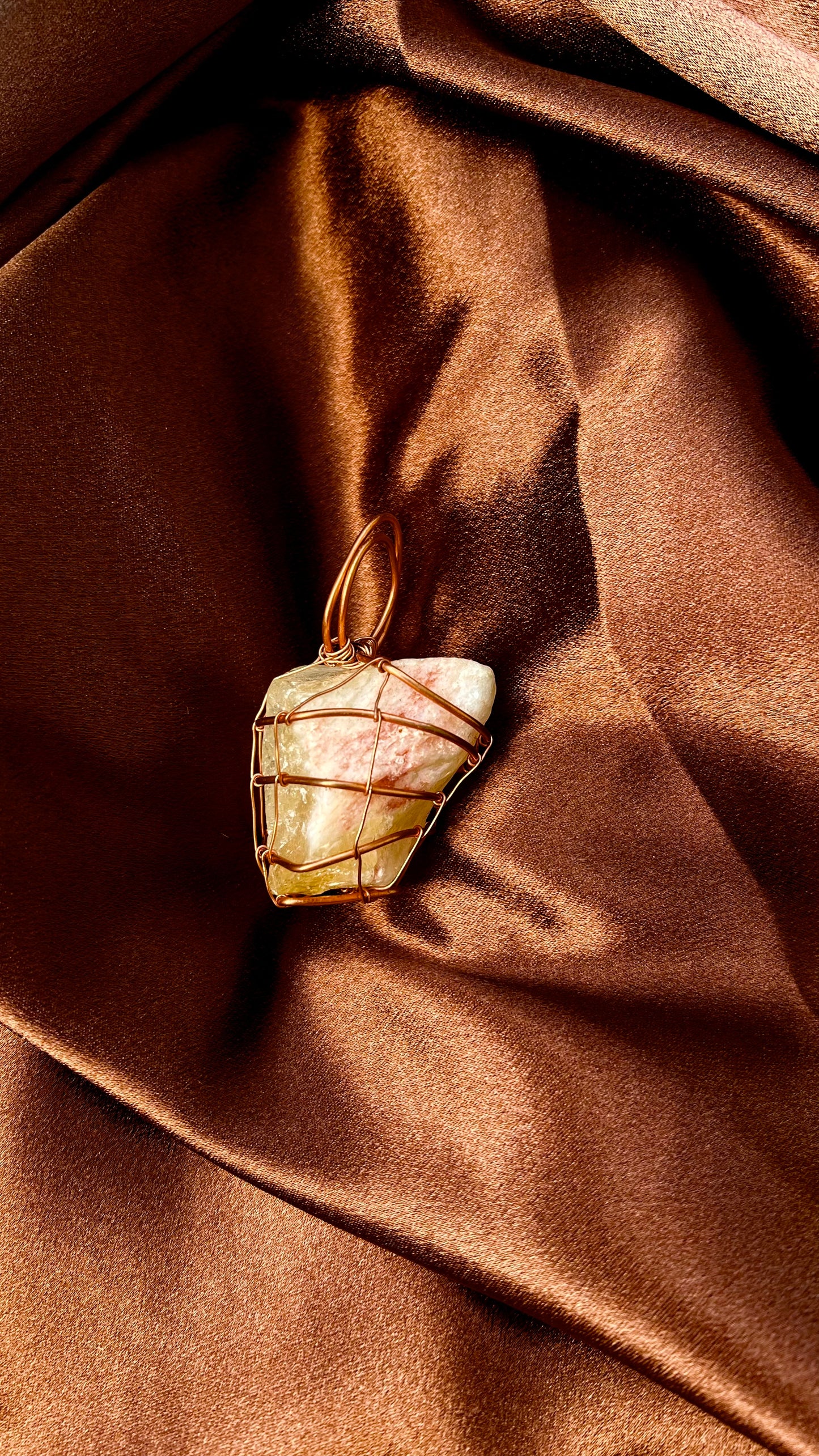 Raw Citrine Pendant 1