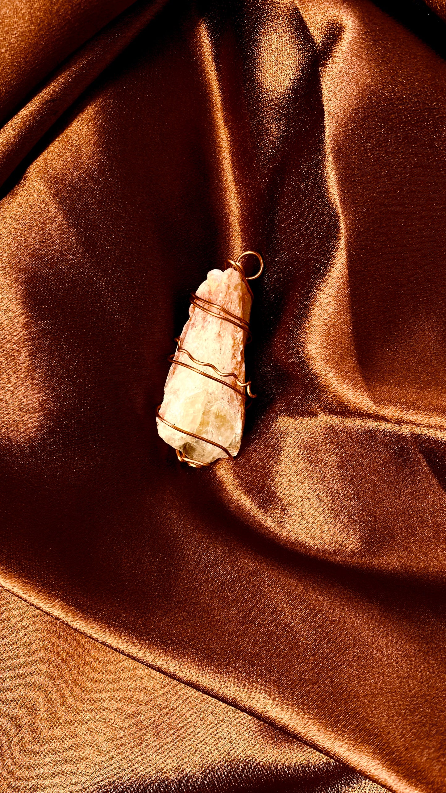 Raw Citrine Pendant 2