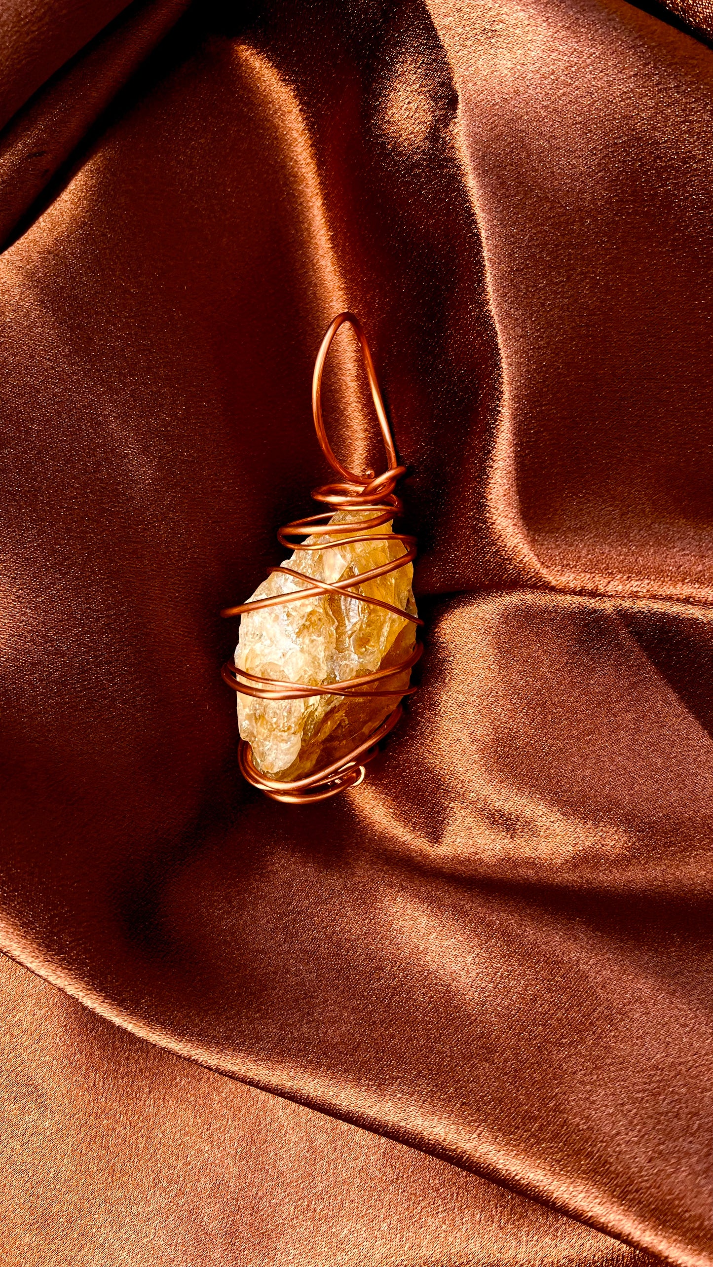 Raw Citrine Pendant 3