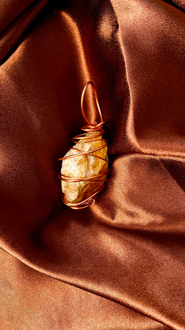 Raw Citrine Pendant 3