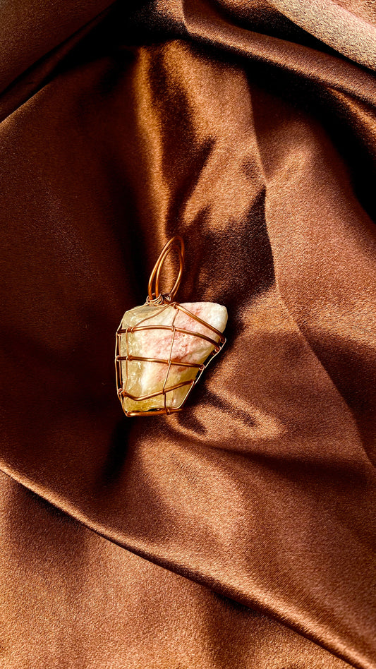 Raw Citrine Pendant 1